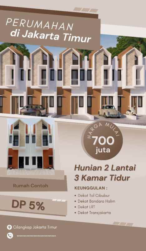 dijual rumah jln cilangkap baru jakarta