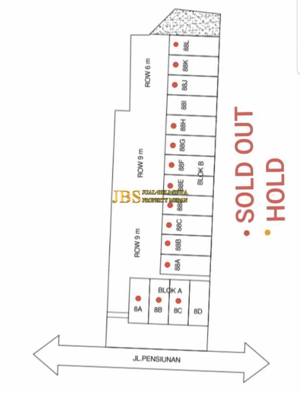 dijual rumah komplek mutiara gatsu