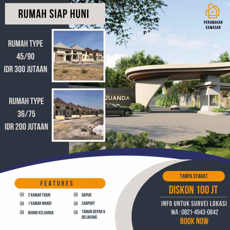 dijual rumah prasung kel buduran