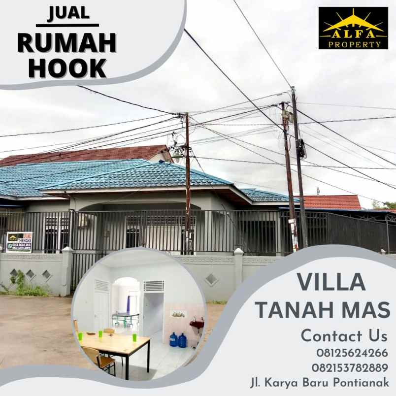 dijual rumah villa tanah mas kota pontianak
