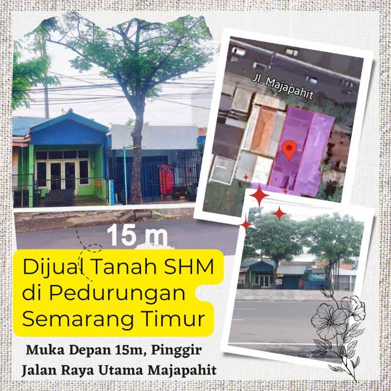 dijual tanah jalan majapahit