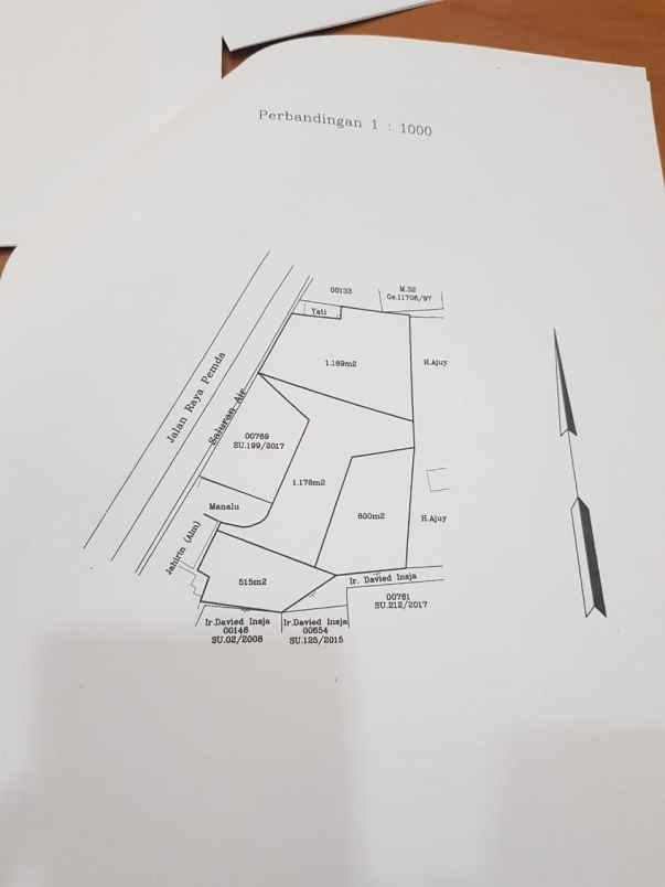 dijual tanah jalan raya pemda tigaraksa