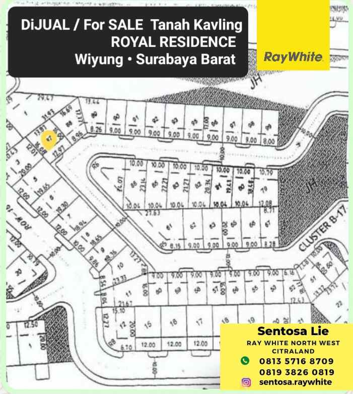 dijual tanah jalan royal residence
