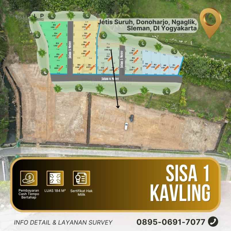 dijual tanah jetis suruh donoharjo