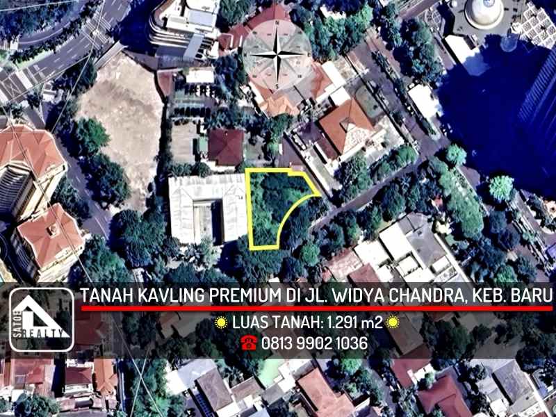 dijual tanah jl widya chandra senayan