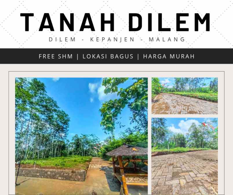 dijual tanah kavling dilem harga murah shm