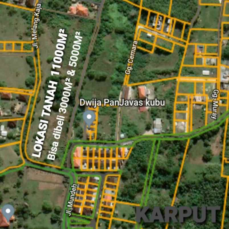 dijual tanah melangkaja