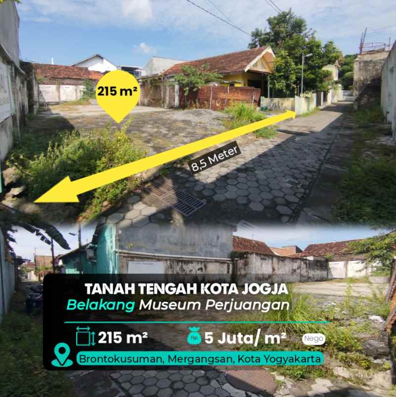 dijual tanah museum perjuangan