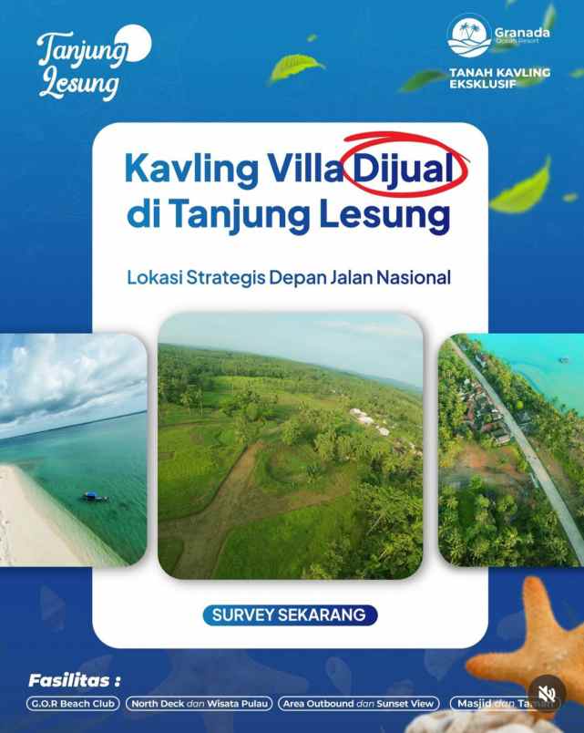 dijual tanah panimbang pandeglang banten