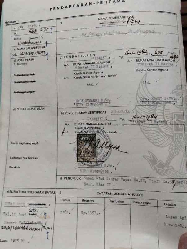 dijual tanah raya denpasar singaraja