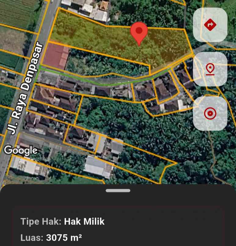 dijual tanah raya denpasar singaraja