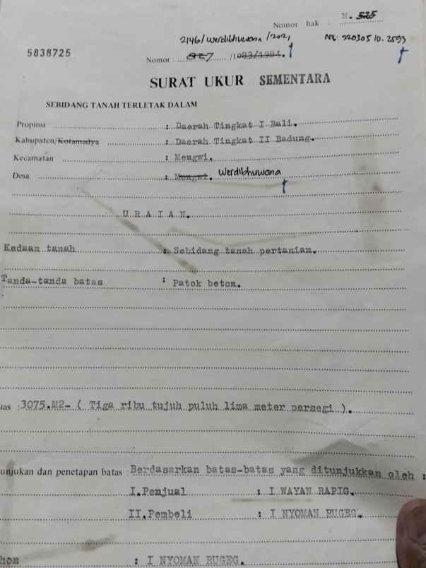 dijual tanah raya denpasar singaraja