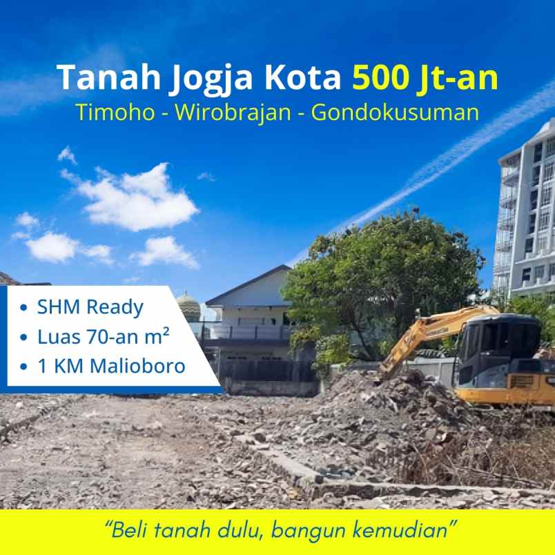dijual tanah timoho umbulharjo yogyakarta