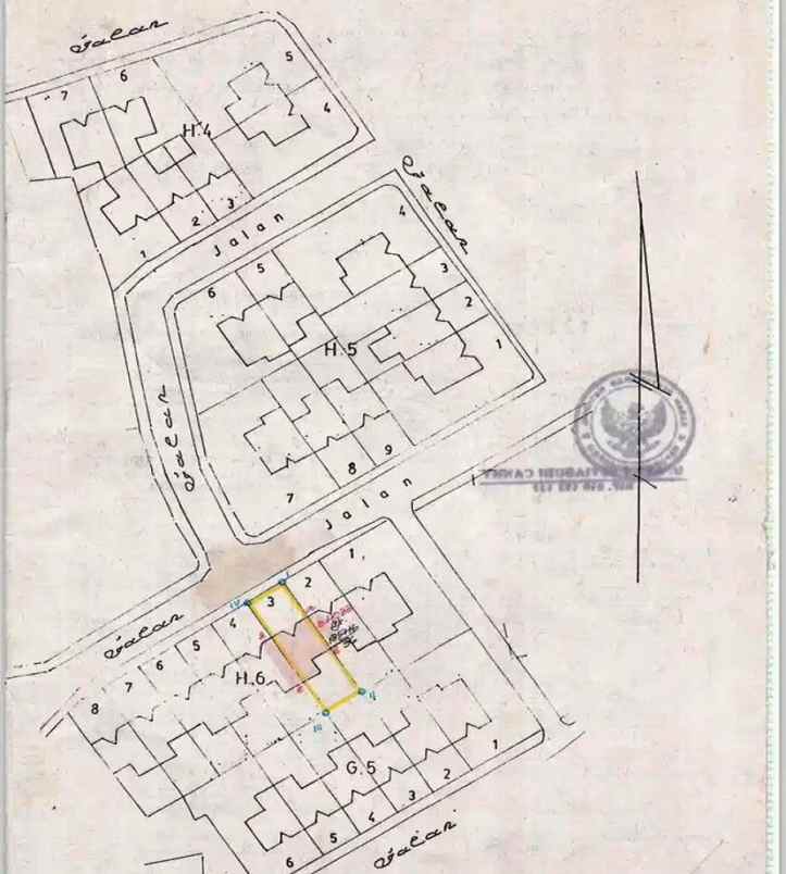 dijual tanah villa bintaro regency blok