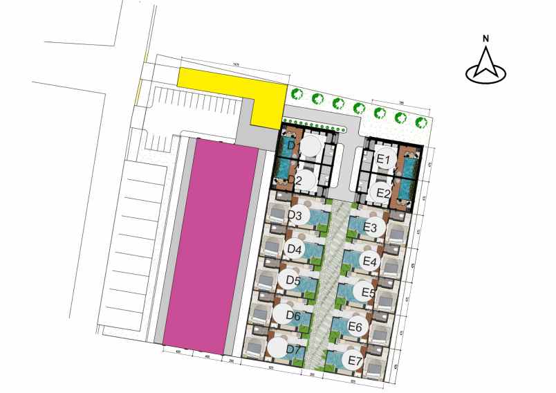 dijual unit villa lumina suites lokasi premium