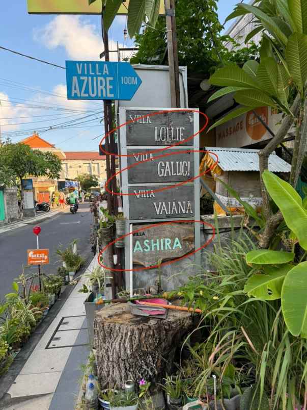 dijual villa dan ruko lokasi seminyak badung bali