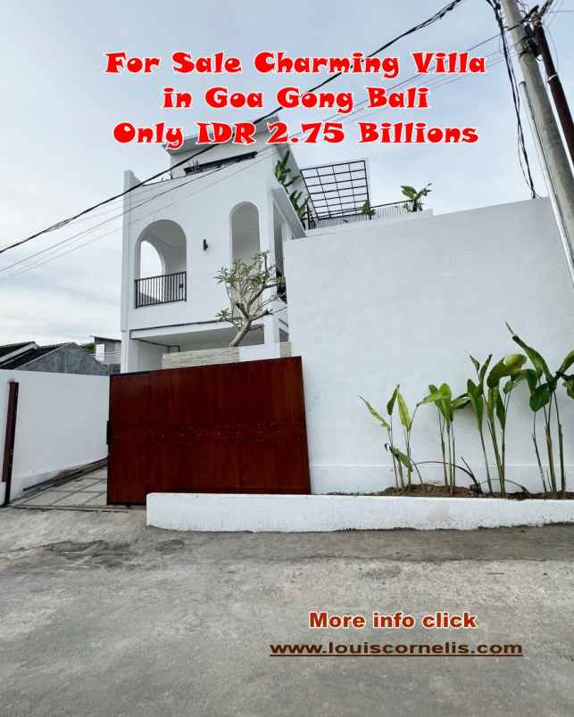 dijual villa goa gong kuta selatan bali