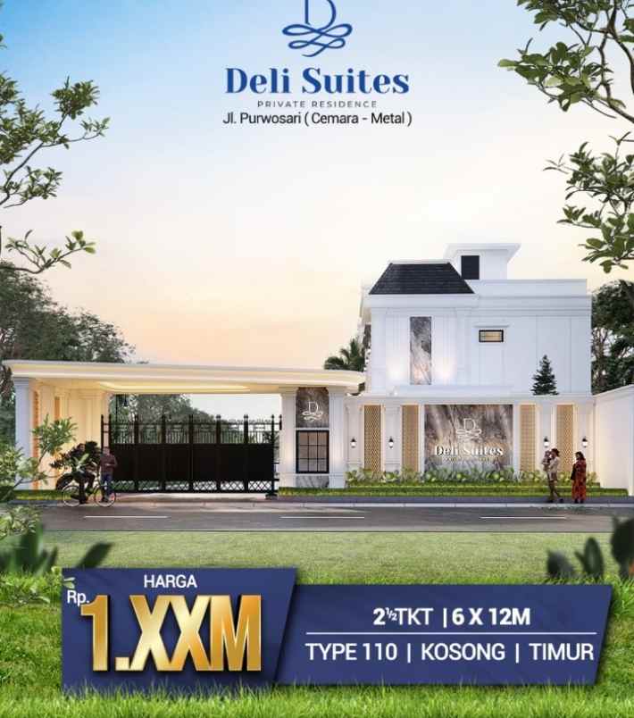 dijual villa jalan purwosari cemara