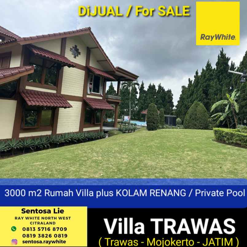 dijual villa villa trawas