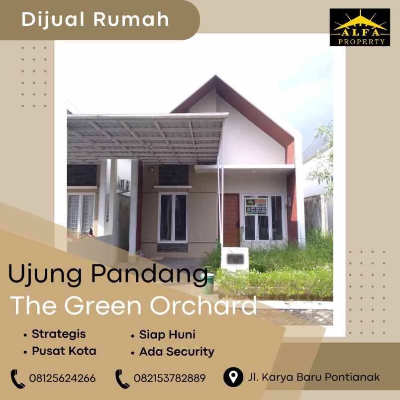 disewakan rumah the green orchard kota pontianak