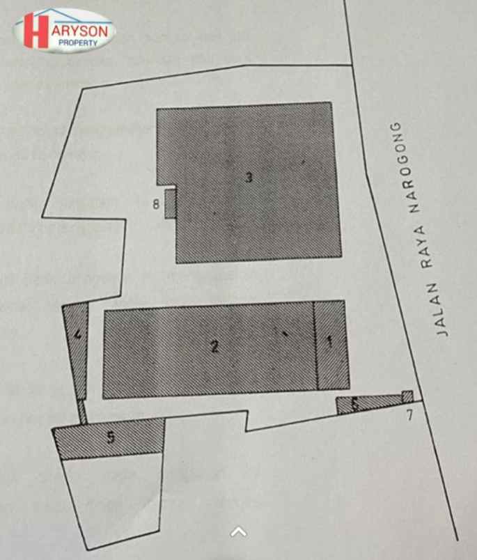 gudang 7352 m2 rawalumbu kota bekasi