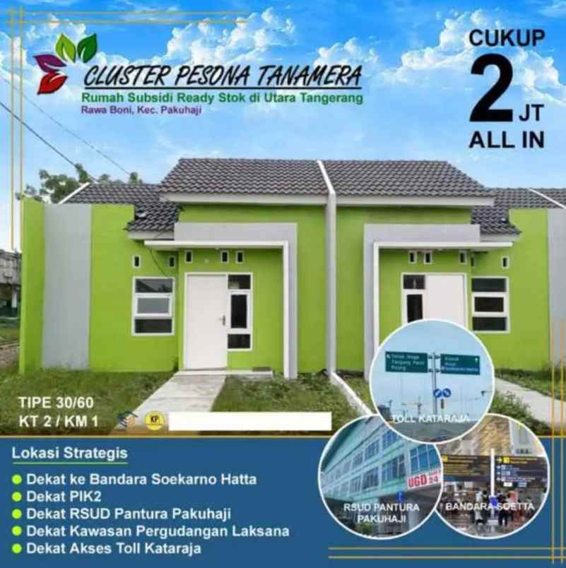 hunian subsidi bercluster di pakuhaji
