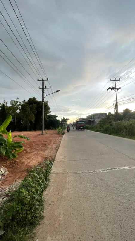 kavling pinggir jalan mata merah palembang murah