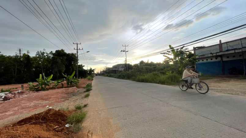 kavling pinggir jalan mata merah palembang murah
