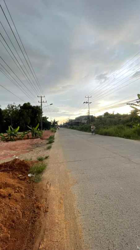 kavling pinggir jalan mata merah palembang murah
