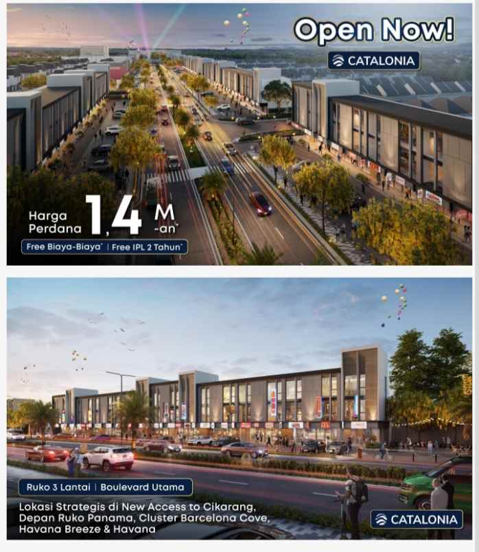 ruko gudang kantor perumahan metland cibitung