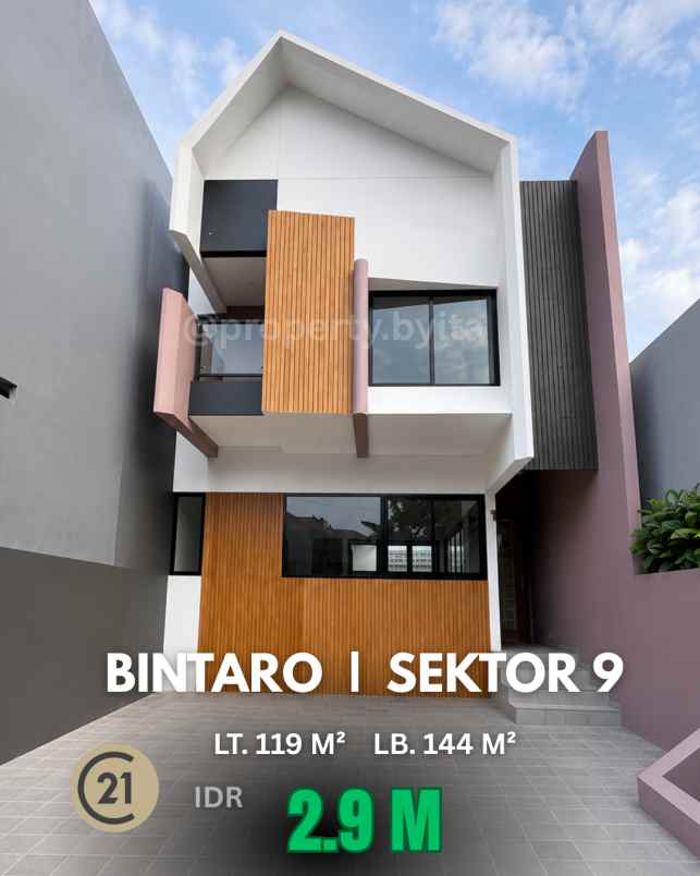 rumah baru 2 lantai di bintaro sektor 9 cuma rp2 9 m