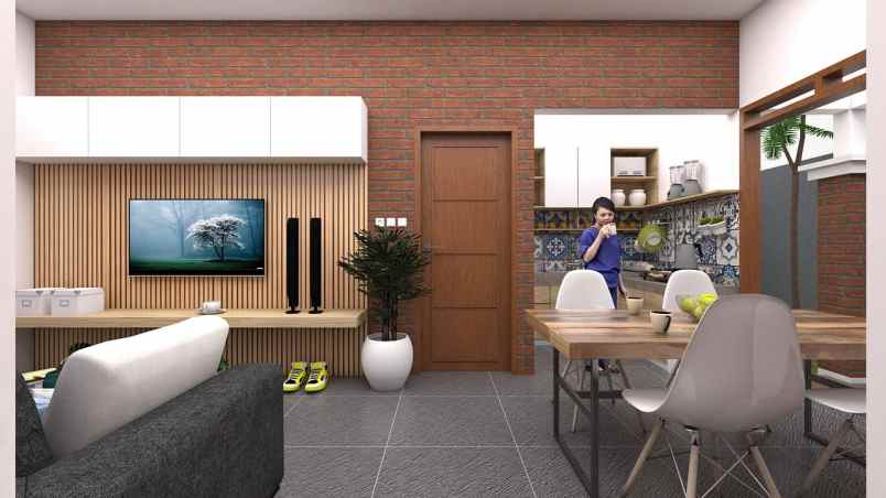 rumah baru etnik modern akses mudah