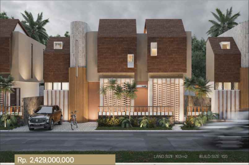 rumah baru minimalis modern di kawasan bandung utara