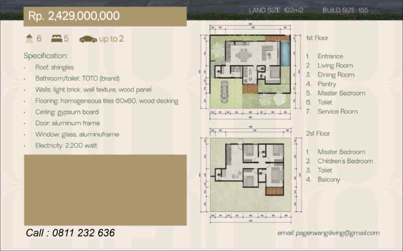 rumah baru minimalis modern di kawasan bandung utara