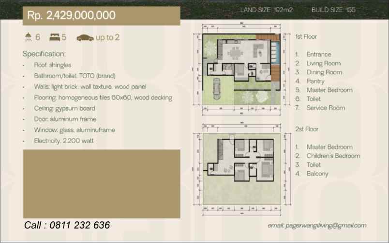 rumah baru minimalis modern di kawasan bandung utara
