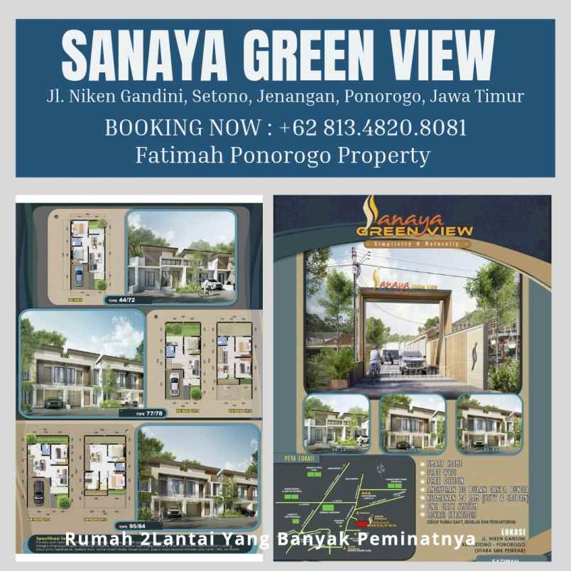 rumah baru syariah 2 lantai ponorogo