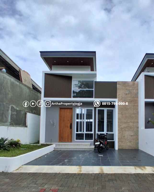 rumah dijual jogja kaliurang semi furnish siap huni