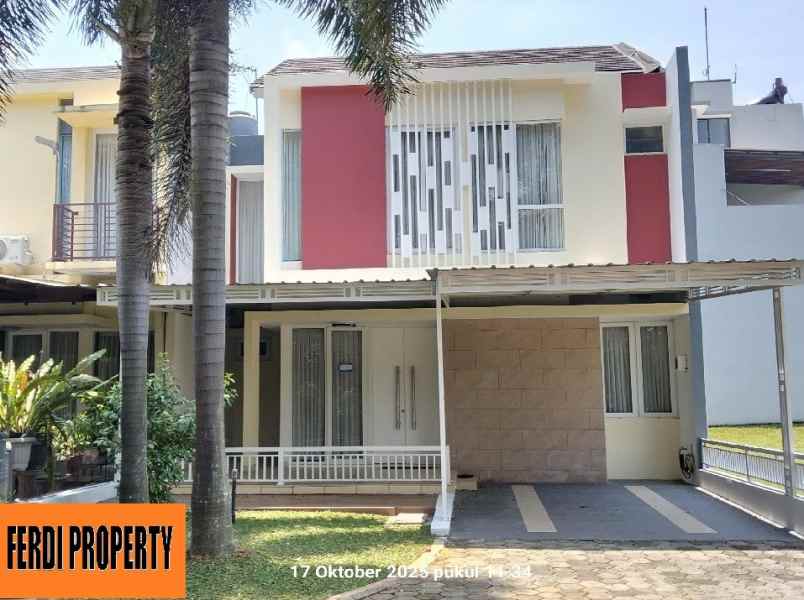 rumah furnish depan danau citra gran cibubur