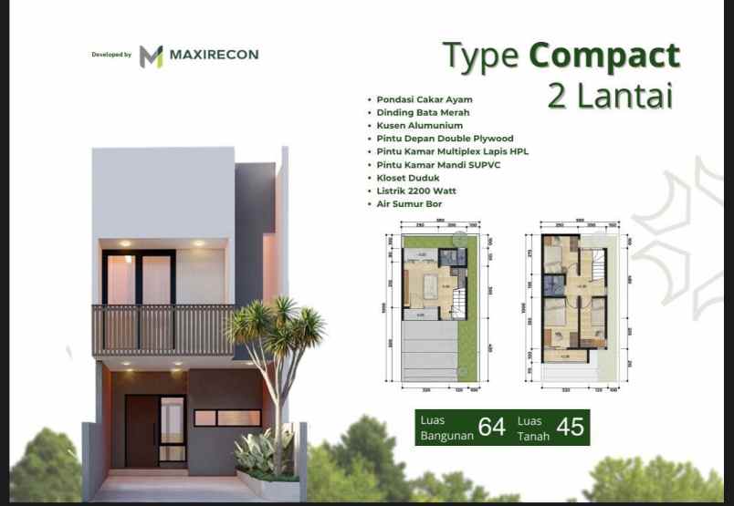rumah green living di ciracas jaktim