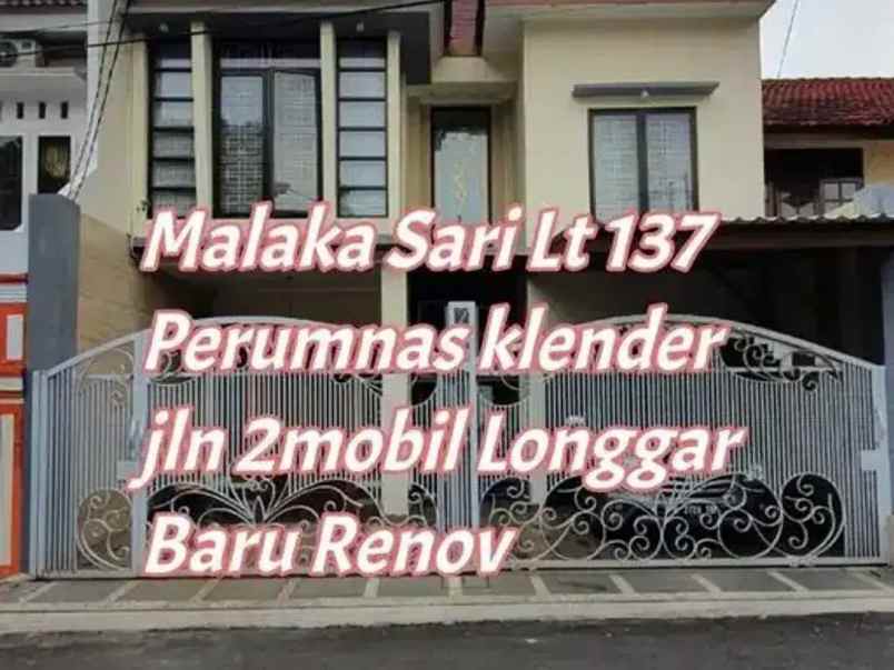 rumah keren siap huni di malaka sari duren sawit