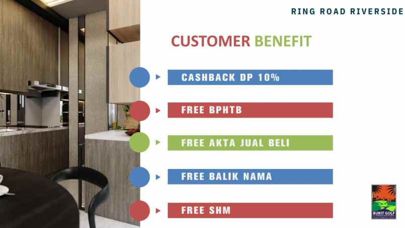 rumah mewah tepi danau di bukit golf cibubur