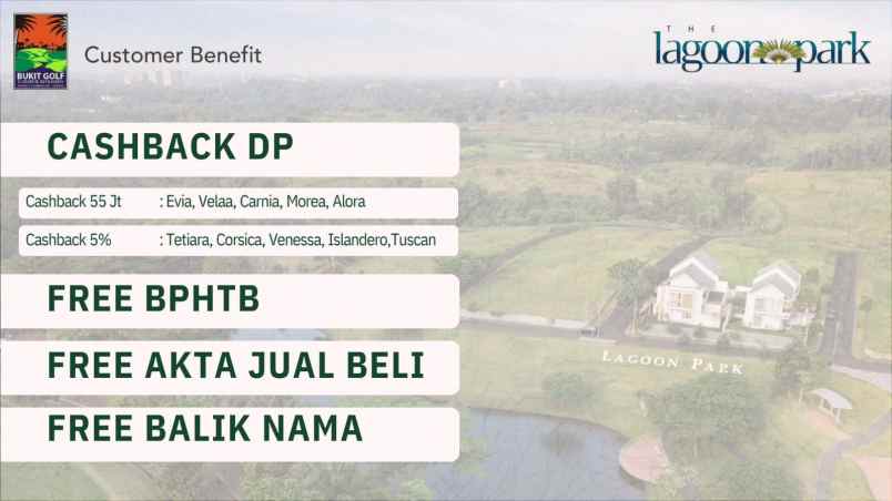 rumah mewah tepi danau di bukit golf cibubur