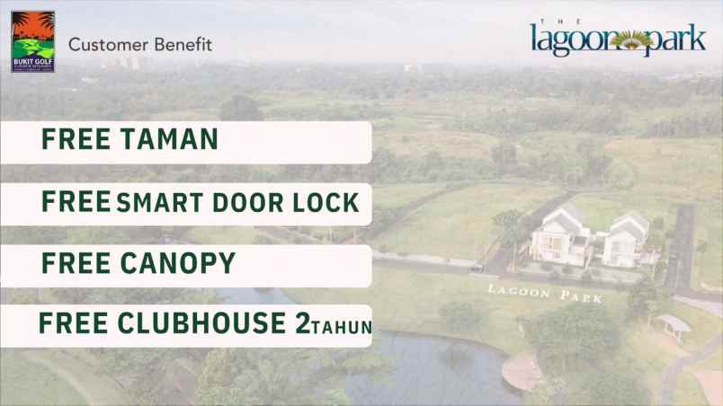 rumah mewah tepi danau di bukit golf cibubur
