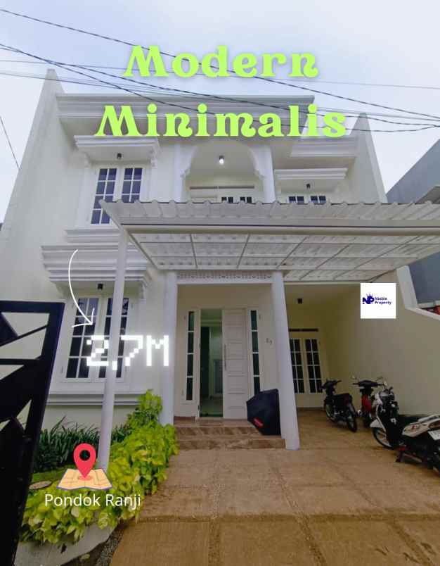 rumah minimalis modern siap huni area bintaro