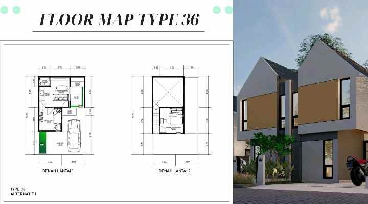 rumah murah 2 lantai di pandanlandung malang