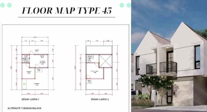 rumah murah 2 lantai di pandanlandung malang