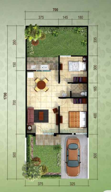 rumah murah di cluster fedora suvarna sutera tangerang