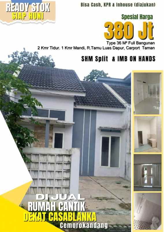 rumah ready 380 juta lokasi di cemorokandang