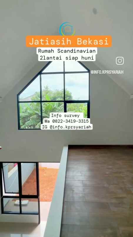 rumah scandinavian 2 lantai siap huni jatiasih bekasi