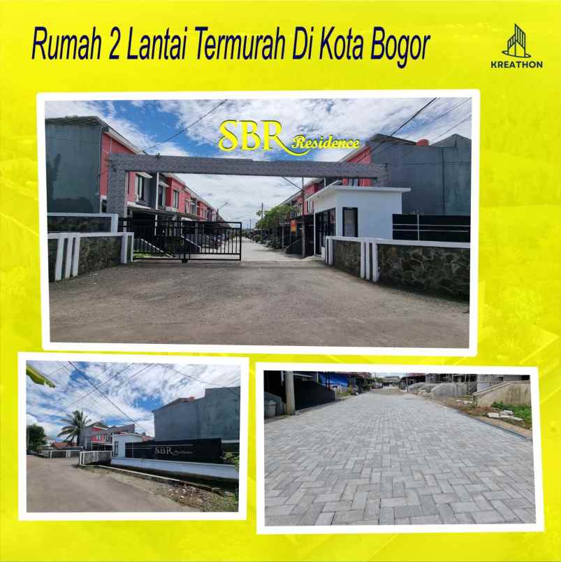 rumah tanpa dp 2 lantai harga 1 lantai di bogor kota